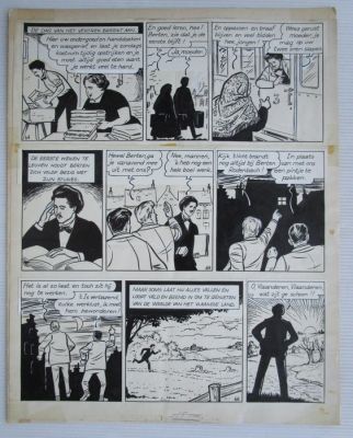 Nys, Jef - 1 Original page - Berten Rodenbach - De wonderknape van Vlaanderen - 1957 | Catawiki