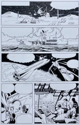 Mitton, Jean-Yves - 1 Original page - The Silver Surfer - la Porte Etroite | Catawiki