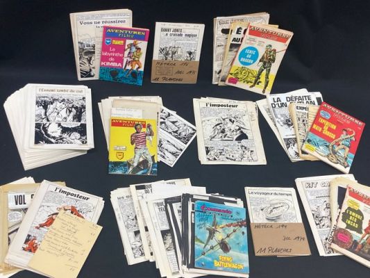 SOS , Téméraire, Tex Bill, Aventures Films, Nick Jolly, ... - Ensemble de planches remontées et bromures d’imprimerie - Ed. Artima - 2000 Planches | Catawiki