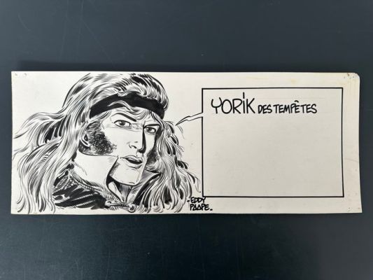 Eddy Paape - 1 Original drawing - Yorik des tempêtes - PLV - 1972