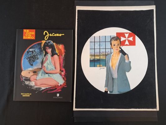 Jacono, Carlo - 1 Original cover - Segretissimo #826 - Voir Malte et Mourir - 1979 | Catawiki