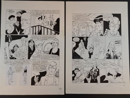 Alessandrini, Giancarlo - 2 Original page - Martin Mystère - Il Mondo di Escher | Catawiki