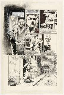 "SANDMAN" #3 COMIC BOOK PAGE ORIGINAL ART BY SAM KIETH FEATURING JOHN CONSTANTINE, HELLBLAZER.