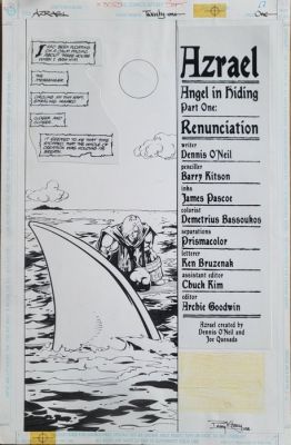 Barry Kitson - art original - page d’ouverture - Batman - Azrael - Iss. 21 pg. 1 Angel in hiding part one - 1995 | Catawiki