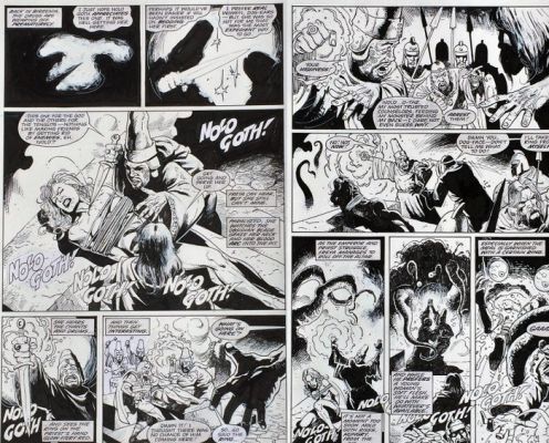 Alex Horley - 2 Pages d’origine - Battleaxes - #3 - 2000 | Catawiki