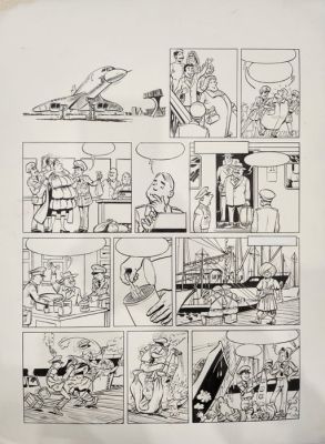 Craenhals, François - 1 Original page - Les 4 As T15 - Les 4 As et le gang des chapeaux blancs - 1977 | Catawiki