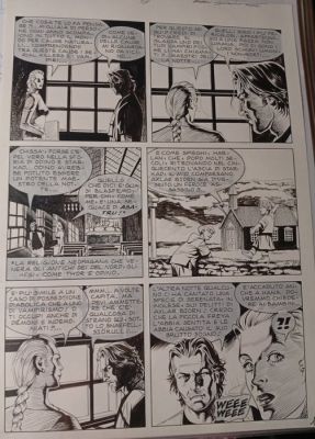 Maurizio Dotti - 1 Original page - Dampyr - #34 La caverna dei Troll - 2003 | Catawiki