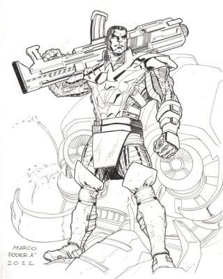 Marco Foderà - 1 Original drawing - X-Men - Colossus - 2022 | Catawiki
