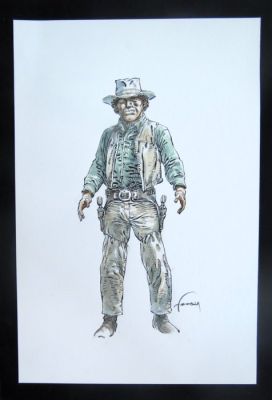 Hermann (Huppen, Hermann) - 1 Original colour drawing - Comanche - Red Dust | Catawiki