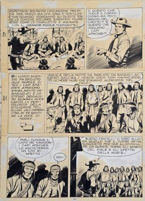 Guglielmo, Letteri - 1 Original page - Tex | Catawiki