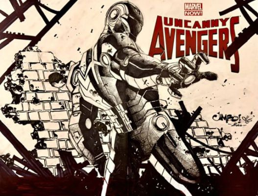 Continue Shopping | AVENGERS WRAPAROUND BLANK SKETCH COVER BY JIMBO SALGADO | Scott’s Collectables