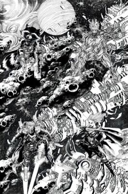 Continue Shopping | GOTG MARVEL SNAP INTERCONNECTING IMAGES X4 ORIGINAL ART BY JIMBO SALGADO | Scott’s Collectables