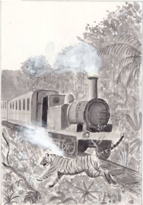 Alba, Tyto - 1 Original drawing - Jules Verne. La vuelta al mundo en 80 dias - 2022 | Catawiki