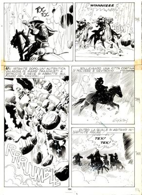 Ticci, Giovanni - 1 Original page - Tex #271 - "Bandoleros!" - 1983 | Catawiki