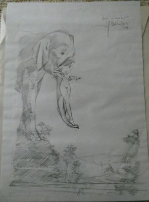 Charles, Jean-François - 1 Original preliminary drawing - India Dreams - 1999 | Catawiki