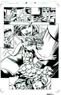 Mark Bagley / Mark Farmer - 1 Original page - Fantastic Four - 2012 | Catawiki
