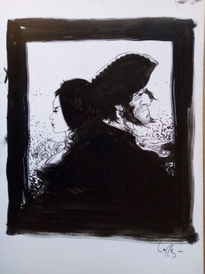 Lauffray, Mathieu - 1 Original drawing - Long John Silver et Lady Vivian Hastings | Catawiki