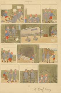Tintin / L’île noire Mise en couleurs originale pa… | Phoenix Auction