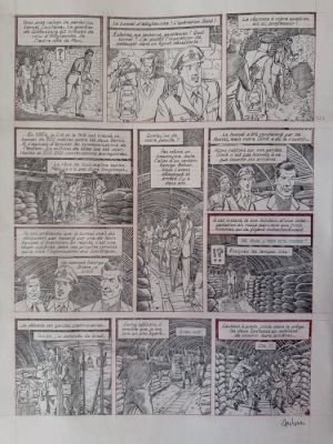 Aubin, Antoine - 1 Original page - Blake & Mortimer - Les Huit Heures de Berlin - 2022 | Catawiki