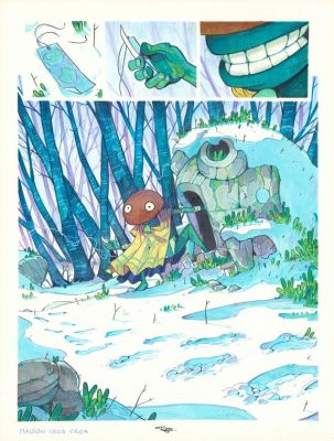 Davide Tosello | Planche originale n°53 - Maison Croa Croa | Daniel Maghen