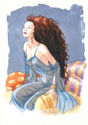 Ana Miralles | Illustration originale inédite - Djinn | Daniel Maghen