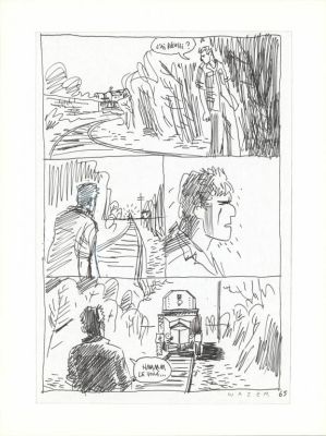 Wazem | Recherche pour la planche n°65 montée dans un passe-partout - Les Scorpions du Désert | Daniel Maghen