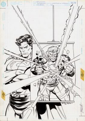 Grummett, Tom - Adventures of Superman #569 Cover! | Comic Book Art Gallery