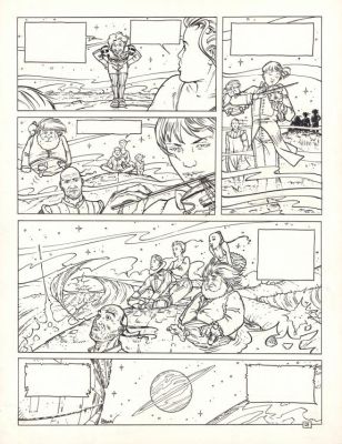 Philippe Adamov | Planche originale n°21 - Le Chiffre de la bête - Les Eaux de Mortelune | Daniel Maghen