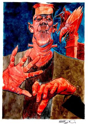 Mastantuono, Corrado - 1 Original drawing - Frankestein | Catawiki