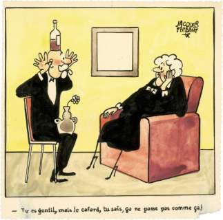 Jacques Faizant 1918-2006 - LE CAFARD....