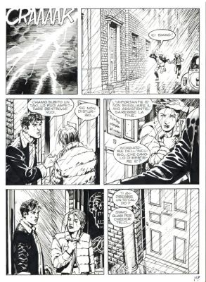 Bigliardo, Daniele - 1 Original page - Dylan Dog #216 - "Il grimorio maledetto" - 2004 | Catawiki