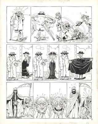 Marcel Gotlib | Planche originale n°12 - Pervers Pépère | Daniel Maghen