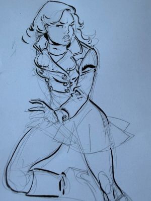 Meynet, Félix - 1 Original preliminary drawing - Double M - « en pleine surprise » | Catawiki