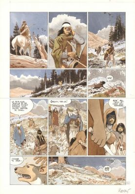 Christian Rossi | Planche originale n° 54, présence de rustines - Comanche Trail | Daniel Maghen