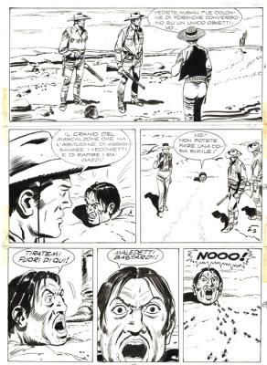Letteri, Guglielmo - 2 Original page - Tex #406 - "Uomini crudeli" - 1994 | Catawiki