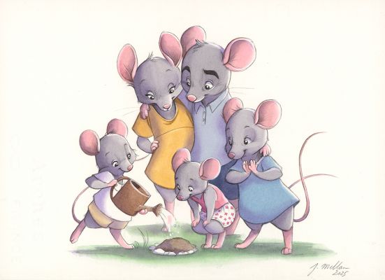 Julie Mellan | Les belles histoires de grand mère pour les beaux jours - Illustration originale | Daniel Maghen