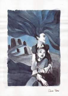 Davide Toffolo - Copertina "La collina stregata" (ed. Mondadori 2002)