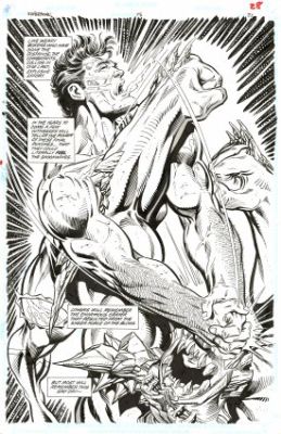 Jurgens, Dan - SUPERMAN #75: THE DEATH OF SUPERMAN PAGE 21 Splash Page | ComicConnect