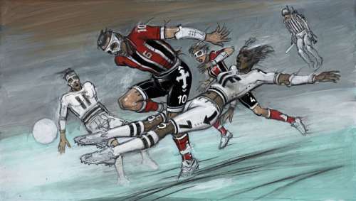 *Enki Bilal Né En 1951 La Tétralogie Du Monstre - Tome 3 Rendez-Vous Ã€ Paris Acrylique, Pastel Et Crayon Sur Papier Contreco... | La Tétralogie du Monstre - Tome 3 | Artcurial