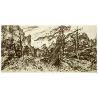 A pair of King Kong Original brown line concept artworks by Mentor Huebner | Bonhams