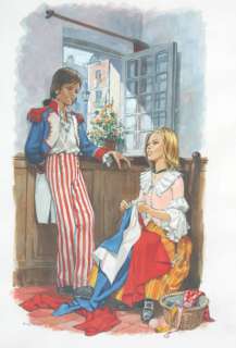 Joubert. Pierre. (1910-2002). | JOUBERT. Pierre. . Â« La confection des drapeaux avant le départ de Nap | Tessier Sarrou