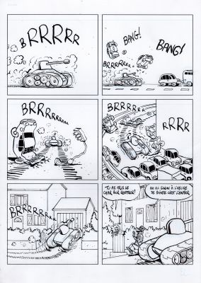 Fabrice Erre | Planche originale album "Envoyez l’armée" | Les dessinateurs