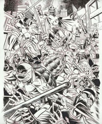 Roger Bonet | Summer Sale (Ends August 31) – 2 original drawing: Teenage Mutant Ninja Turtles – Roger | Origin Of Comics