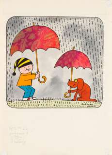 Bohdan Butenko (1931 - 2019) | Bohdan Butenko | "Gapiszon z parasolką" - ilustracja do czasopisma "Miś" | Desa Unicum