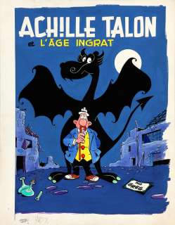 Greg - Lot 442 - Achille Talon, illustration à l‘encre de Chine,…