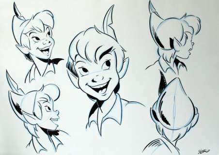 Garrido, Sergio | Original drawing  - Peter Pan | Catawiki