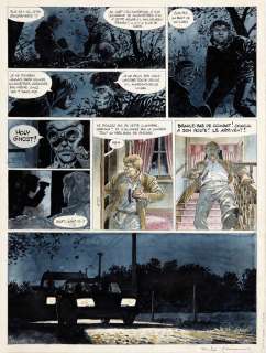 Hermann | Lune de guerre, planche n°43 à la mine de plomb… | Millon