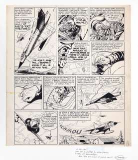 Uderzo - Lot 586 - Tanguy et Laverdure, planche n°16 à l‘encre de…