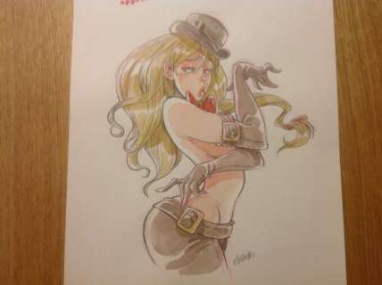 Barbucci, Alessandro | Dessin original en couleurs  - EkhÃ¶ monde miroir  - Fourmille en burlesque  - (2013) | Catawiki