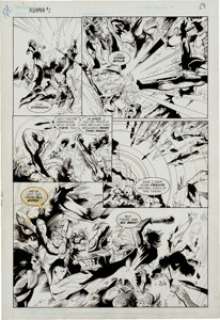 Craig Hamilton Aquaman #2 Original Art  Group of 3 (DC, 1986).... (Total: 3 Original Art)